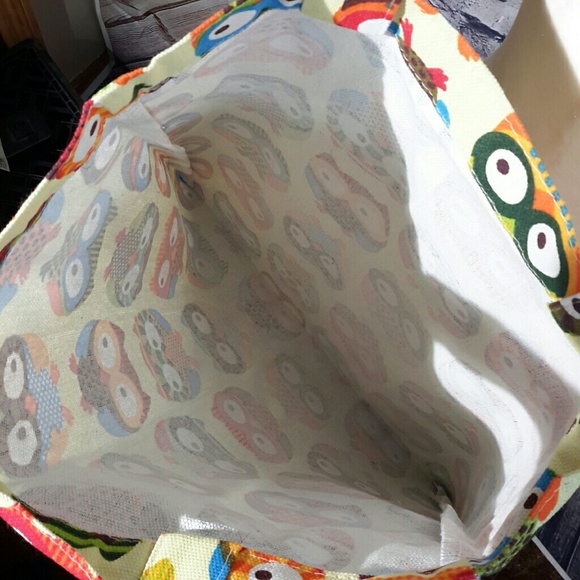 Cute Owl canvas, shoulder handbag - Picture 3 of 6